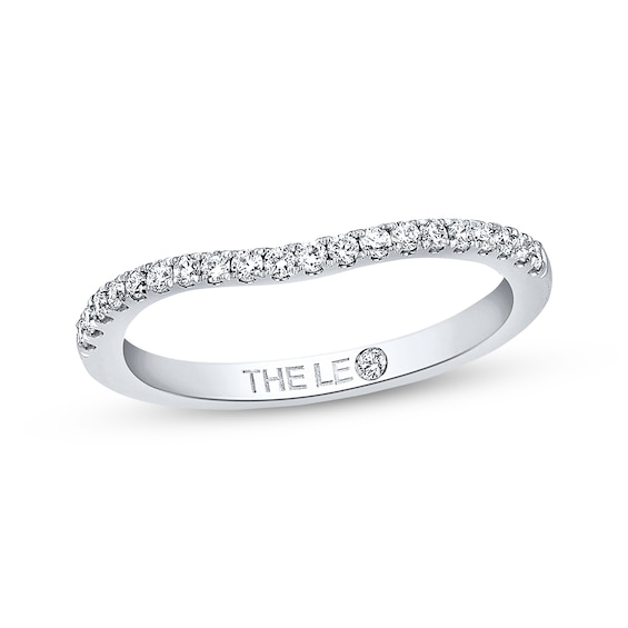 Previously Owned THE LEO Wedding Band 1/5 ct tw Round-cut Diamonds 14K White Gold - Size 4.5