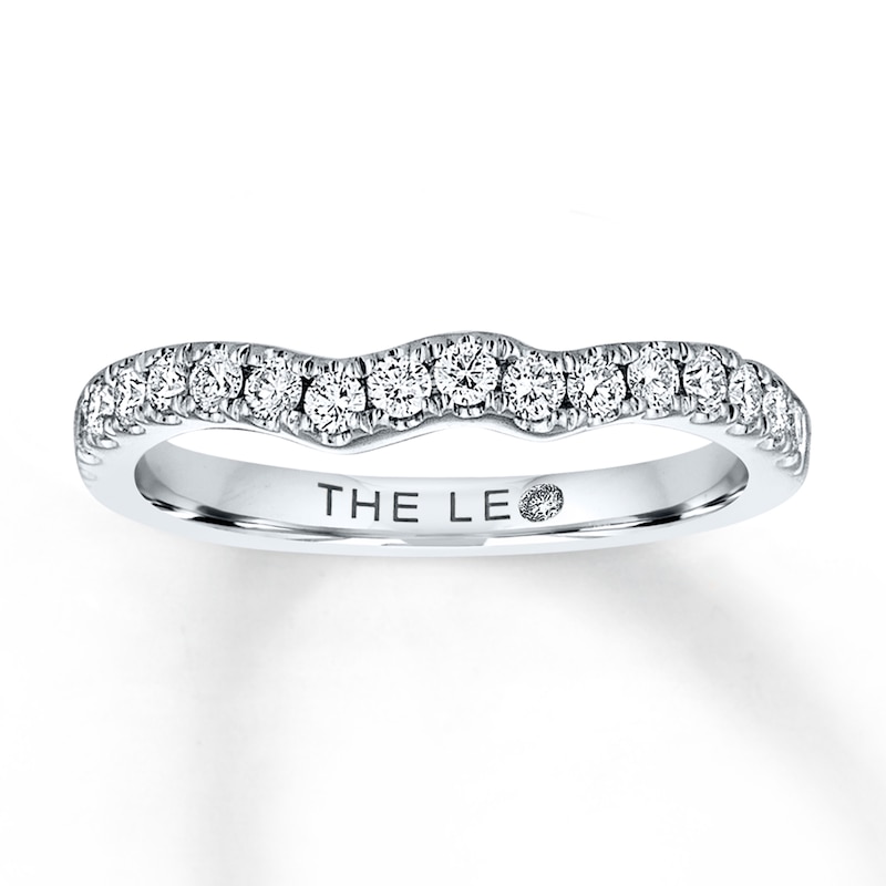 Main Image 1 of Previously Owned THE LEO Diamond Wedding Band 3/8 ct tw Diamonds 14K White Gold