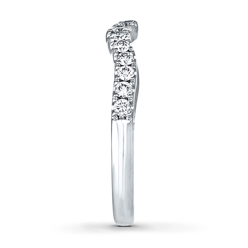 Main Image 2 of Previously Owned THE LEO Diamond Wedding Band 3/8 ct tw Diamonds 14K White Gold