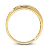 Thumbnail Image 2 of Previously Owned Men's Diamond Wedding Band 1/10 ct tw 10K Yellow Gold - Size 13.75