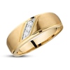 Thumbnail Image 4 of Previously Owned Men's Diamond Wedding Band 1/10 ct tw 10K Yellow Gold - Size 13.75