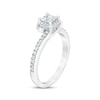 Thumbnail Image 1 of Previously Owned Diamond Engagement Ring 3/4 ct tw Princess/Round 14K White Gold