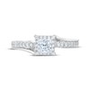 Thumbnail Image 2 of Previously Owned Diamond Engagement Ring 3/4 ct tw Princess/Round 14K White Gold