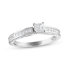 Thumbnail Image 1 of Previously Owned Diamond Engagement Ring 5/8 ct tw Princess-cut 14K White Gold