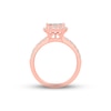 Thumbnail Image 1 of Previously Owned Diamond Engagement Ring 1-1/5 ct tw Princess & Round-cut 14K Rose Gold