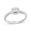 Thumbnail Image 0 of Previously Owned Diamond Engagement Ring 5/8 ct tw Princess/Round 14K White Gold