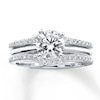 Thumbnail Image 4 of Previously Owned Diamond Enhancer Ring 1/4 ct tw Round-cut 14K White Gold