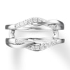 Thumbnail Image 4 of Previously Owned Diamond Enhancer Ring 1/5 ct tw Round-cut 14K White Gold