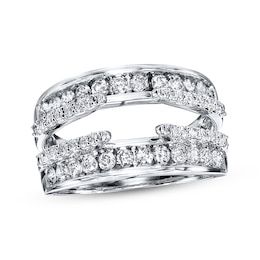 Previously Owned Diamond Enhancer Ring 1 ct tw Round-cut 14K White Gold