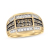 Thumbnail Image 1 of Previously Owned Men's Brown & White Diamond Ring 1 ct tw 10K Yellow Gold