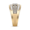 Thumbnail Image 2 of Previously Owned Men's Brown & White Diamond Ring 1 ct tw 10K Yellow Gold