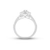 Thumbnail Image 2 of Previously Owned Diamond Engagement Ring 1/2 ct tw Pear & Round-cut 14K White Gold