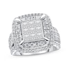 Thumbnail Image 1 of Previously Owned Diamond Engagement Ring 3 ct tw Princess & Round-cut 10K White Gold