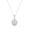 Thumbnail Image 1 of Previously Owned THE LEO Diamond Necklace 1 ct tw Round-cut 14K White Gold