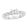 Thumbnail Image 1 of Previously Owned Adrianna Papell Diamond Engagement Ring 1/2 ct tw Princess & Round-cut 14K White Gold