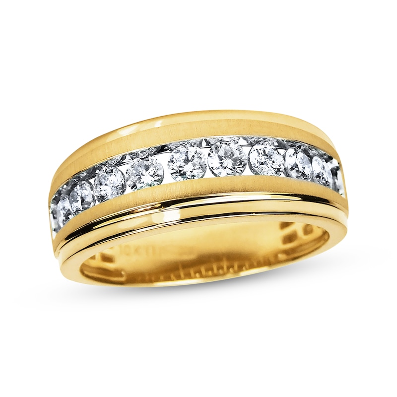 Previously Owned Men's Diamond Wedding Band 1 ct tw 10K Yellow Gold