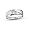 Thumbnail Image 1 of Previously Owned Men's Diamond Wedding Band 1/3 ct tw 10K White Gold