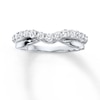 Thumbnail Image 1 of Previously Owned Diamond Contour Band 1/2 ct tw Round-cut 14K White Gold
