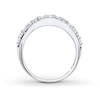 Thumbnail Image 2 of Previously Owned Diamond Contour Band 1/2 ct tw Round-cut 14K White Gold