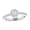 Thumbnail Image 1 of Previously Owned THE LEO Diamond Engagement Ring 1/2 ct tw Round-cut 14K White Gold