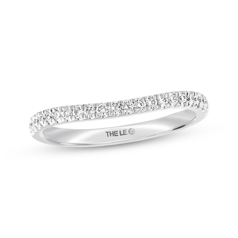 Main Image 1 of Previously Owned THE LEO Diamond Wedding Band 1/5 ct tw Round-cut 14K White Gold