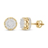 Thumbnail Image 1 of Previously Owned Men's Diamond Earrings 1/2 ct tw 10K Yellow Gold