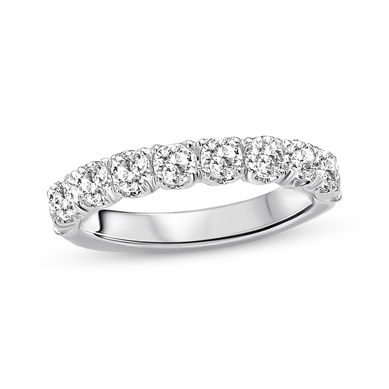 Main Image 1 of Previously Owned Diamond Anniversary Band 7/8 ct tw Round-cut 14K White Gold