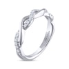 Thumbnail Image 1 of Previously Owned THE LEO Diamond Wedding Band 1/5 ct tw Round-cut 14K White Gold