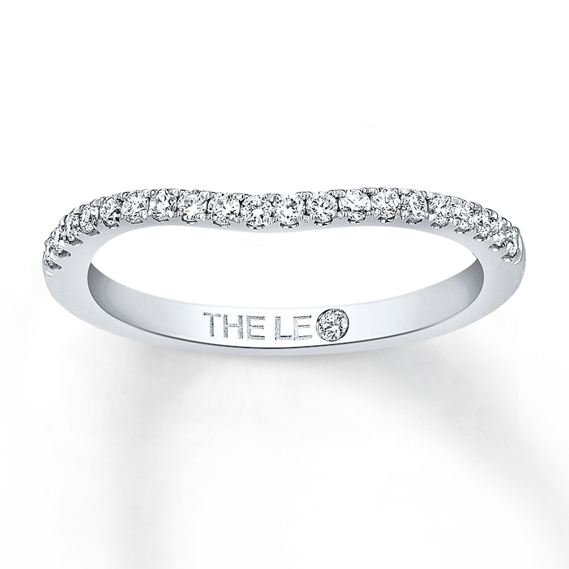 Main Image 1 of Previously Owned THE LEO Diamond Wedding Band 1/5 ct tw Diamonds 14K White Gold