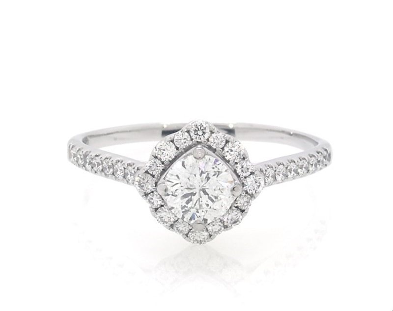 Main Image 1 of Previously Owned THE LEO Diamond Engagement Ring 1-1/8 ct tw 14K White Gold