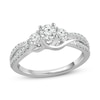 Thumbnail Image 1 of Previously Owned 3 Stone Diamond Engagement Ring 3/4 ct tw Round-cut 10K White Gold