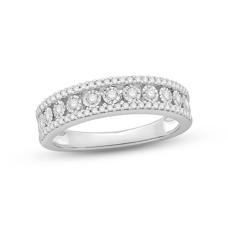 Main Image 1 of Previously Owned Diamond Anniversary Band 1/3 ct tw Round-cut 10K White Gold