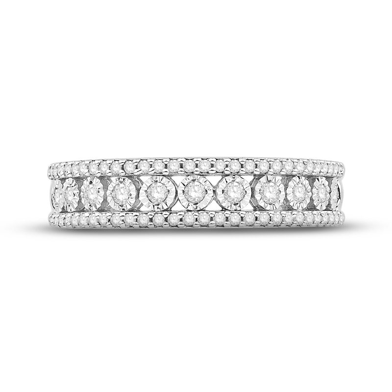 Main Image 3 of Previously Owned Diamond Anniversary Band 1/3 ct tw Round-cut 10K White Gold