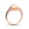 Thumbnail Image 3 of Previously Owned Le Vian Opal Ring 3/4 ct tw Diamonds Pear-shaped 14K Strawberry Gold