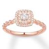 Thumbnail Image 1 of Previously Owned Diamond Engagement Ring 1/3 ct tw Round-cut 10K Rose Gold Size 10