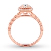 Thumbnail Image 2 of Previously Owned Diamond Engagement Ring 1/3 ct tw Round-cut 10K Rose Gold Size 10