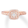 Thumbnail Image 3 of Previously Owned Diamond Engagement Ring 1/3 ct tw Round-cut 10K Rose Gold Size 10