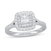 Thumbnail Image 1 of Previously Owned Neil Lane Premiere Diamond Engagement Ring 1 ct tw Princess & Round-cut 14K White Gold - Size 4