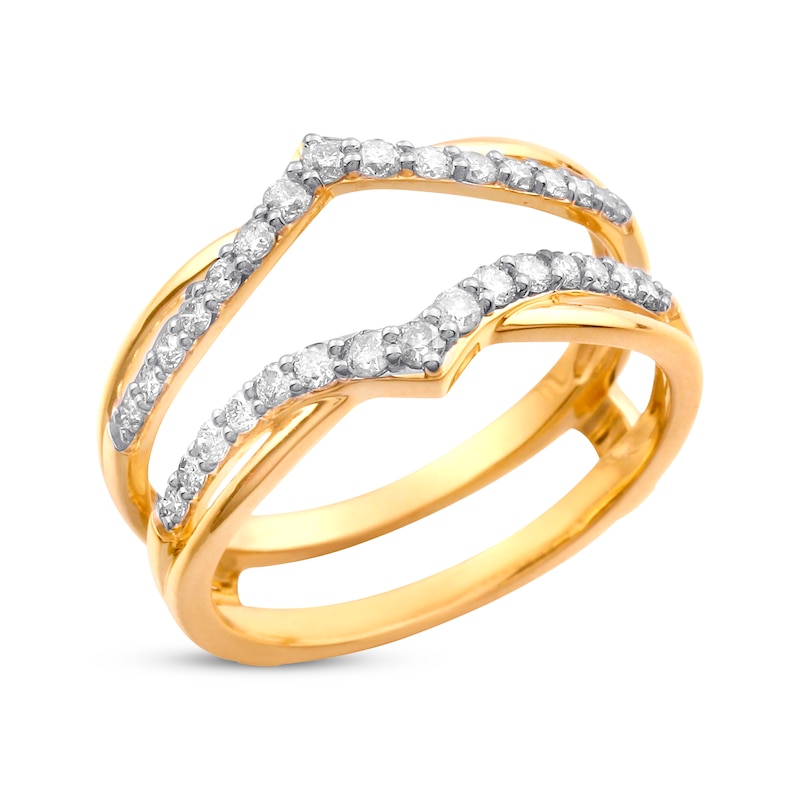 Main Image 2 of Previously Owned Diamond Enhancer Ring 1/2 ct tw Round-cut 14K Yellow Gold