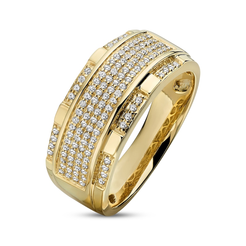 Previously Owned Men's Diamond Band 1/2 ct tw 10K Yellow Gold