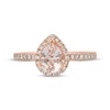 Thumbnail Image 4 of Previously Owned Le Vian Morganite Ring 1/3 ct tw Diamonds 14K Strawberry Gold