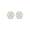 Thumbnail Image 2 of Previously Owned Diamond Earrings 1/2 ct tw Round-cut 10K Two-Tone Gold