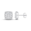 Thumbnail Image 0 of Previously Owned Diamond Earrings 1/2 ct tw Princess & Round 10K White Gold