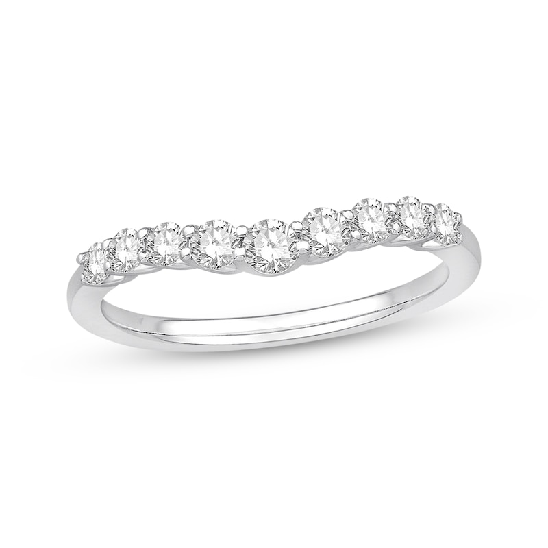 Main Image 1 of Previously Owned Diamond Anniversary Band 1/2 ct tw Round-cut 14K White Gold