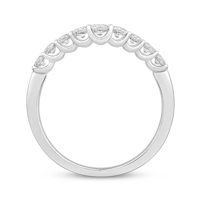 Main Image 3 of Previously Owned Diamond Anniversary Band 1/2 ct tw Round-cut 14K White Gold