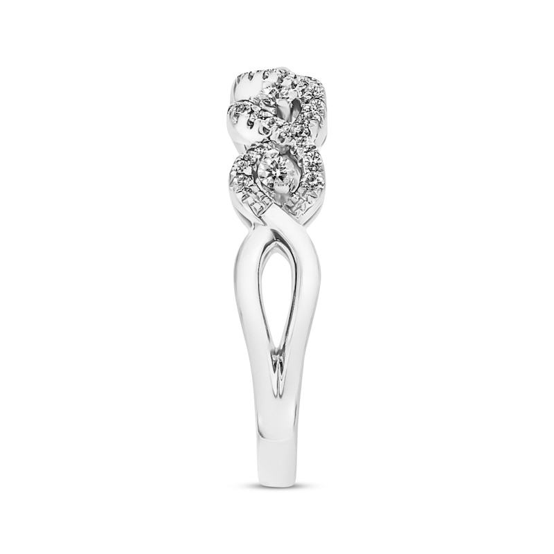 Main Image 3 of Previously Owned Diamond Anniversary Band 1/3 ct tw Round-cut 14K White Gold