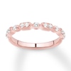 Thumbnail Image 0 of Previously Owned Diamond Wedding Band 1/4 ct tw Round-cut 14K Rose Gold