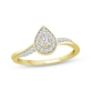 Thumbnail Image 1 of Previously Owned Diamond Promise Ring 1/4 ct tw Pear/Round 10K Yellow Gold