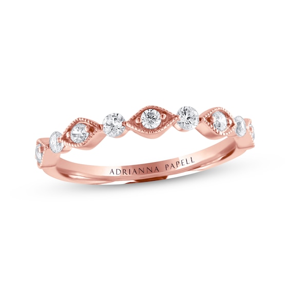 Previously Owned Adrianna Papell Diamond Anniversary Band 1/3 ct tw 14K Rose Gold