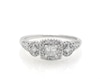 Thumbnail Image 0 of Previously Owned Diamond Engagement Ring 3/8 ct tw Princess & Round 10K White Gold